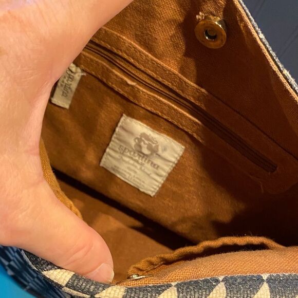 Spartina 449 Stylish Black and White Geometric‎ Women's Bag - Picture 3 of 10